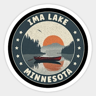 Ima Lake Minnesota Sunset Sticker